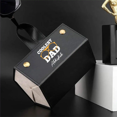 Personalized 5 Slot Eye Glass Storage Travel Case